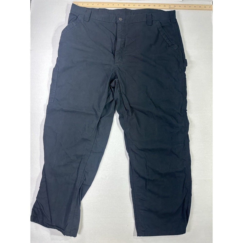 Carhartt Loose Fit Work Pants B151 BLK Black Canvas Carpenter Utility 42x30